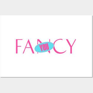 Fancy you LOGO TWICE PINK & BLUE Posters and Art